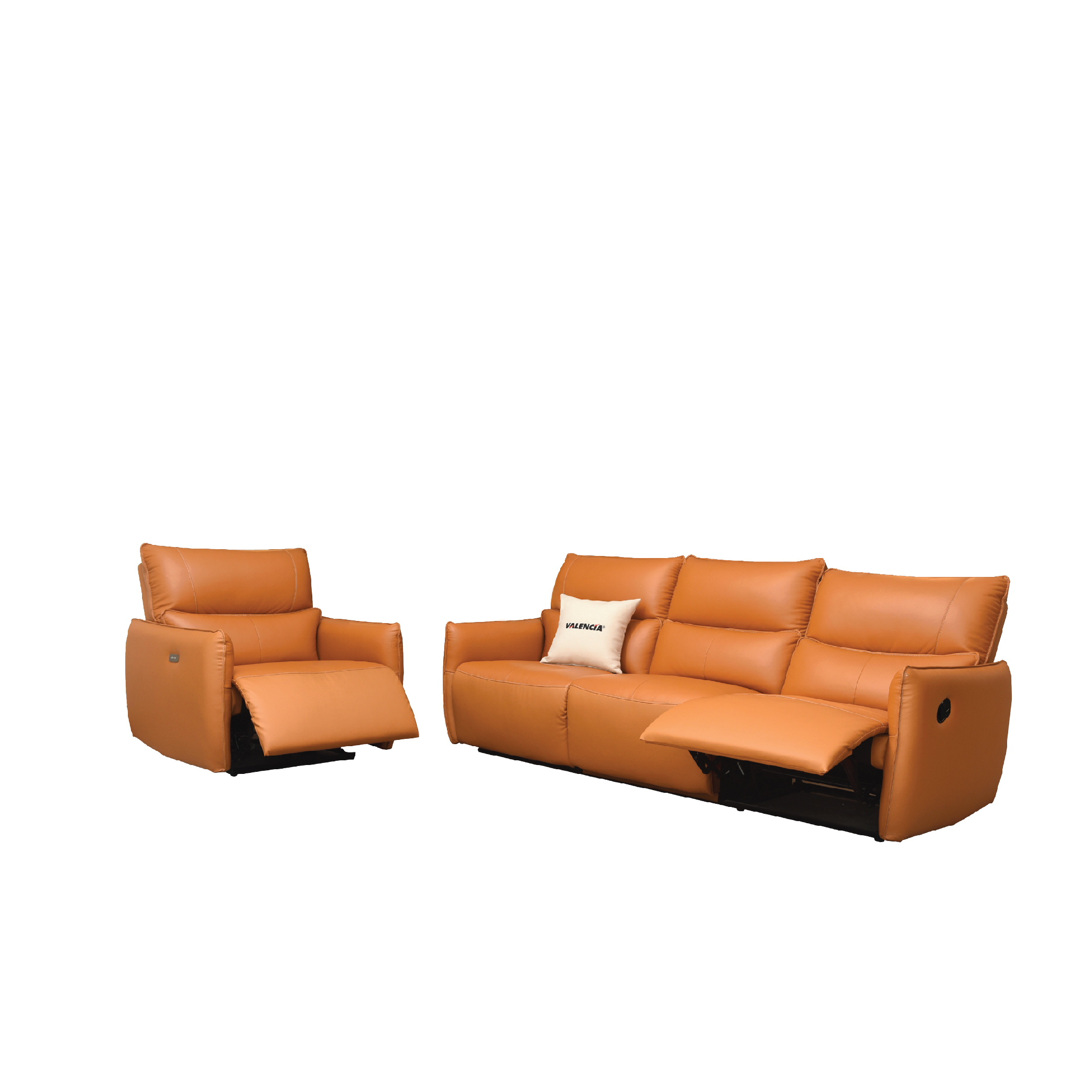 Palmas Genuine Leather 1+3 Sofa Valencia Home Furnishing